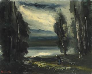 Maurice de Vlaminck - Paysage Avec Un Personnage