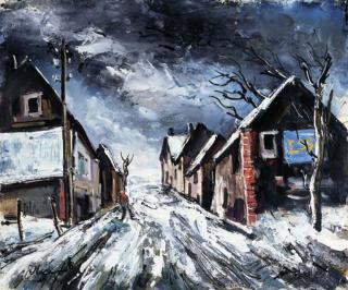 Maurice De Vlaminck - Route de neige