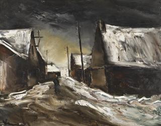 Maurice De Vlaminck - Route Sous La Neige