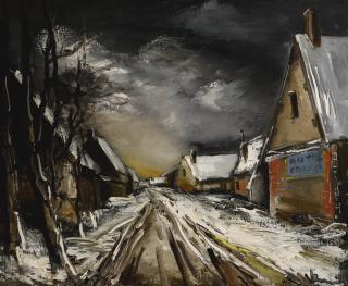 Maurice De Vlaminck - Rue De Village En Hiver