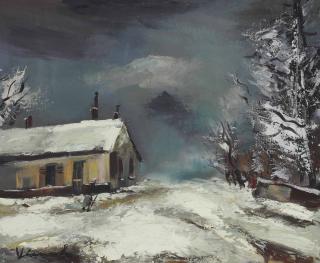 Maurice de Vlaminck - Scène de neige