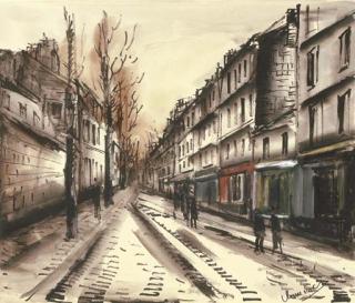 Maurice De Vlaminck - Scène de rue