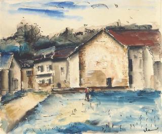 Maurice de Vlaminck - Scène de village