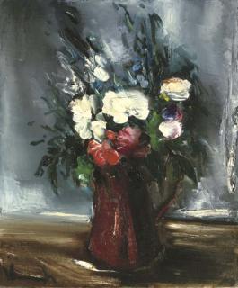 Maurice de Vlaminck - Vase Aux Fleurs Blanches Et Rouges