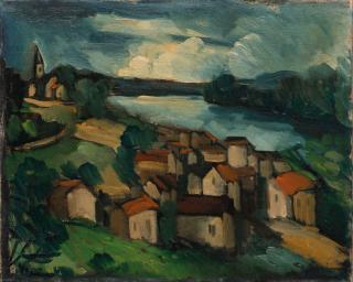 Maurice De Vlaminck - Village au bord de la rivière