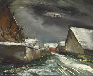Maurice De Vlaminck - Village en Hiver