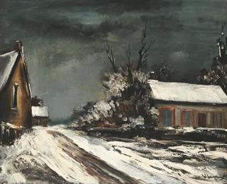 Maurice De Vlaminck - Village Enneigé