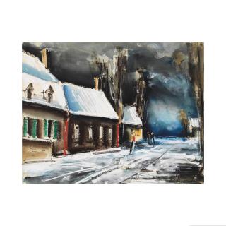 Maurice De Vlaminck - Village sous la neige
