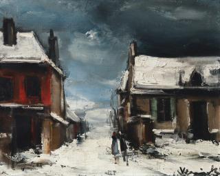 Maurice De Vlaminck - Village sous la neige