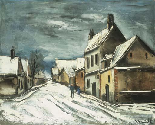 Maurice de Vlaminck - Village sous la neige