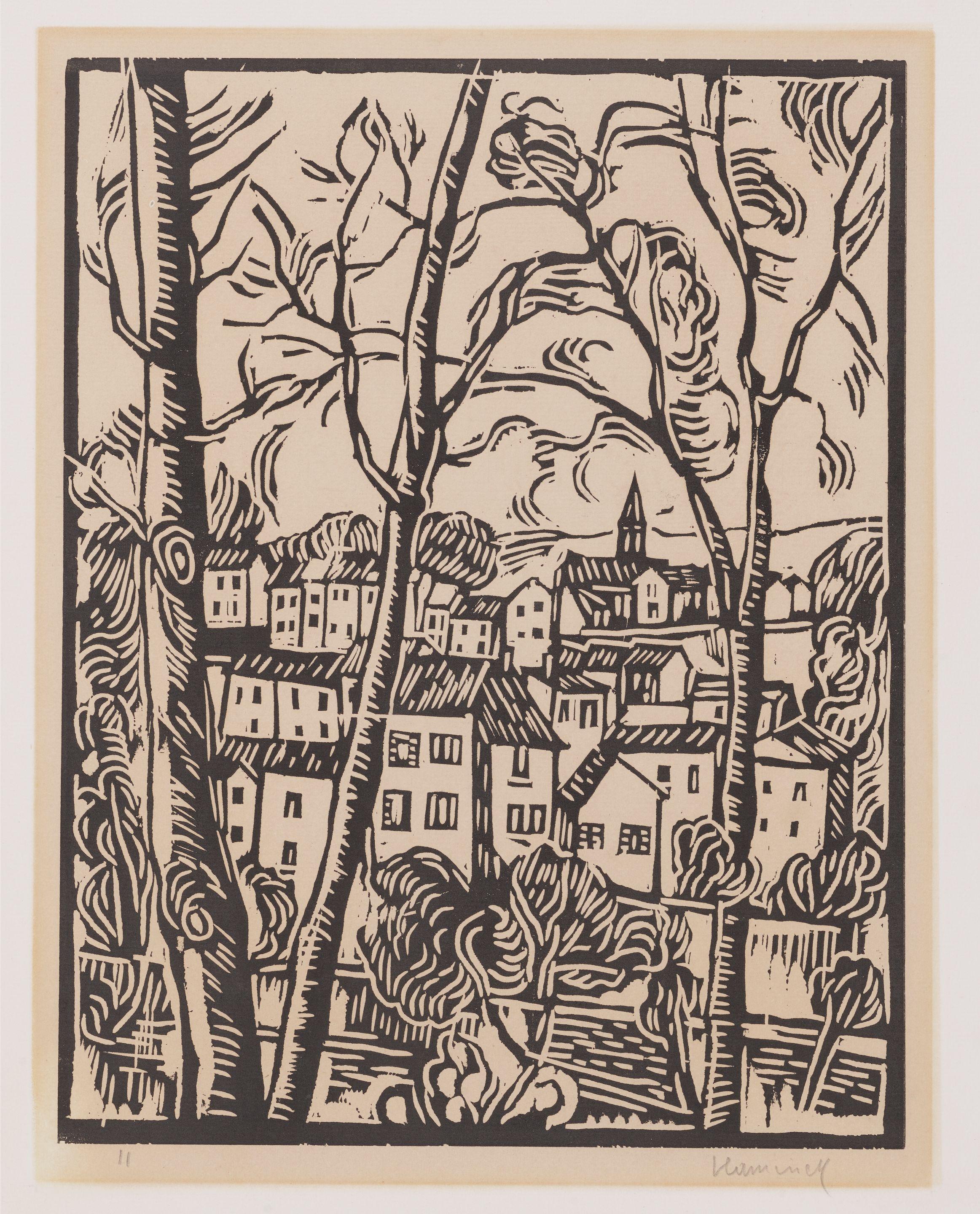 Maurice de Vlaminck - Vue de Louveciennes – Paysage