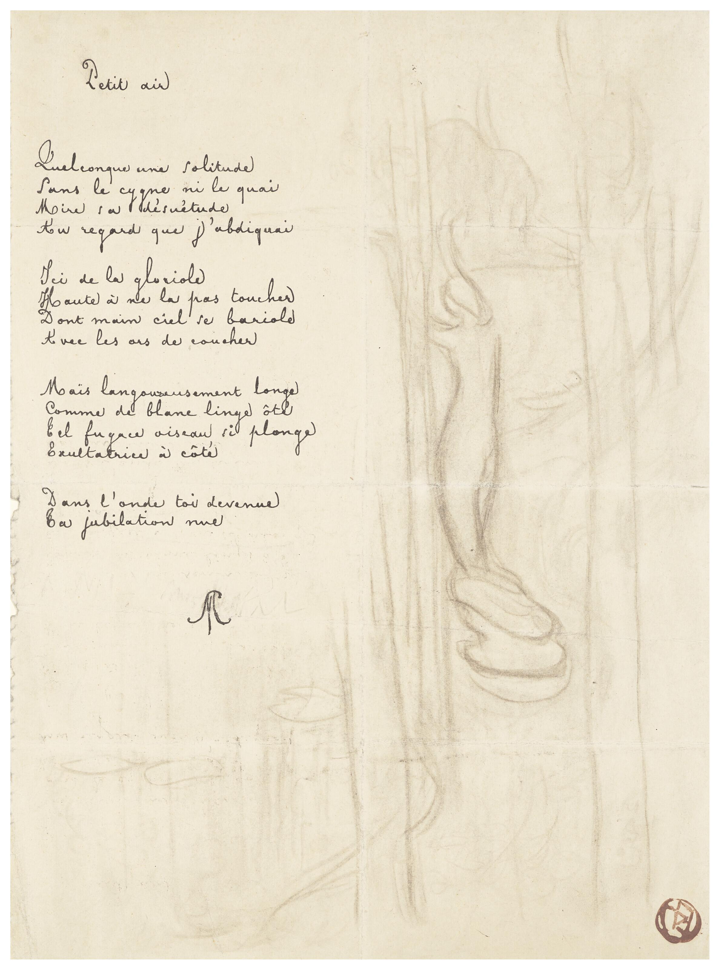 Maurice Denis - Esquisse de l\'encadrement lithographié pour \