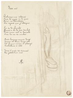 Maurice Denis - Esquisse de l\'encadrement lithographié pour \