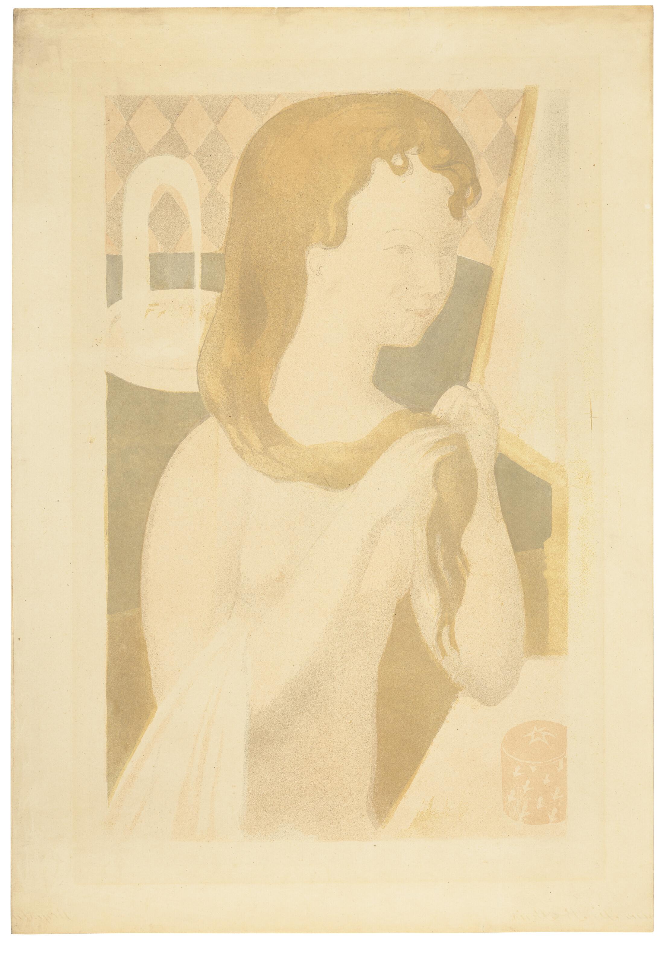 Maurice Denis - Jeune fille à la fontaine, ou Jeune fille à sa toilette, ou Jeune fille se coiffant