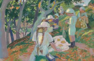 Maurice Denis - Le goûter sous les châtaigniers