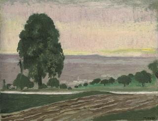 Maurice Denis - Paysage au grand poirier, ou La route (première version)