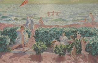 Maurice Denis - Plage au cerf-volant