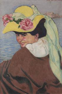 Maurice Denis - Portrait de Mme Genêt, sur le Trieux