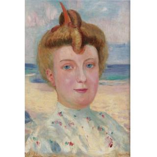 Maurice Denis - Portrait D\'Une Demoiselle Roussi