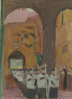 Maurice Denis - Procession Aux Quattro Coronali, Rome