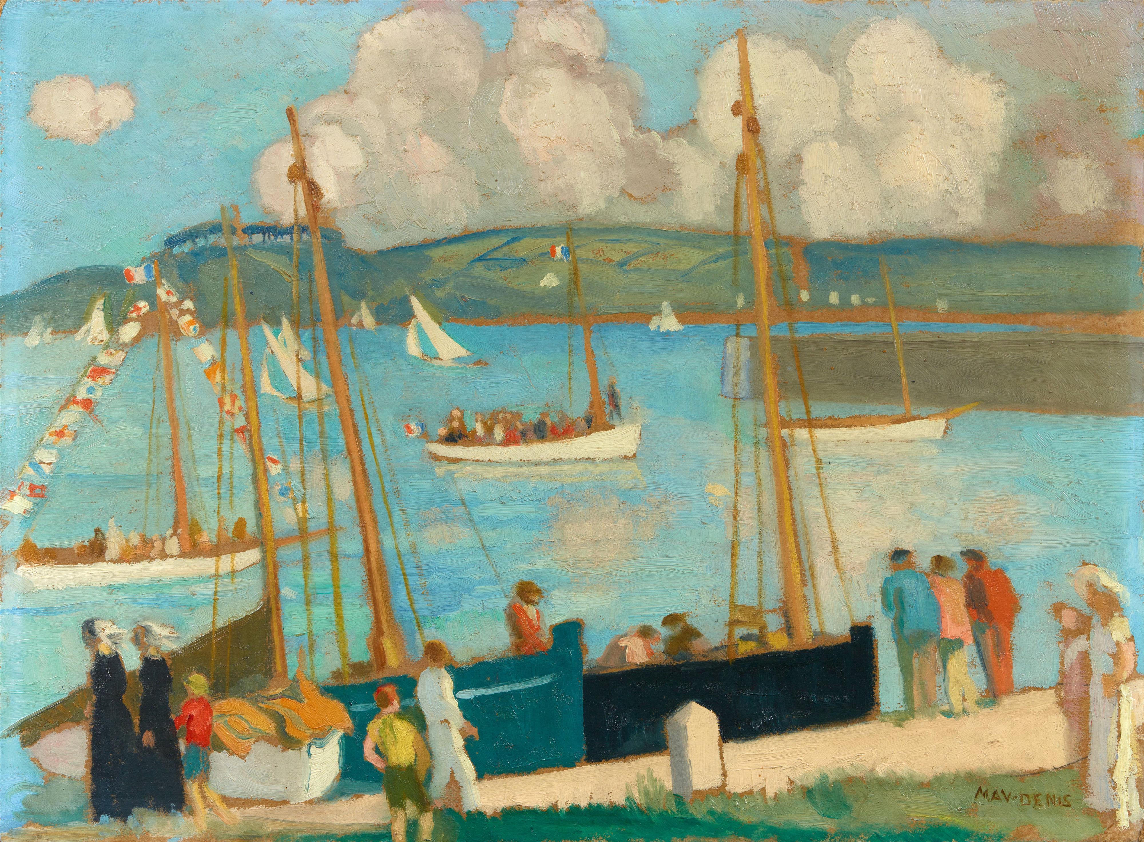 Maurice Denis - Régates de Perros-Guirec, vue du port