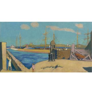 Maurice Denis - Roscoff La Tourelle Marie Stuart, Au Fond La Chapelle Sainte Barbe