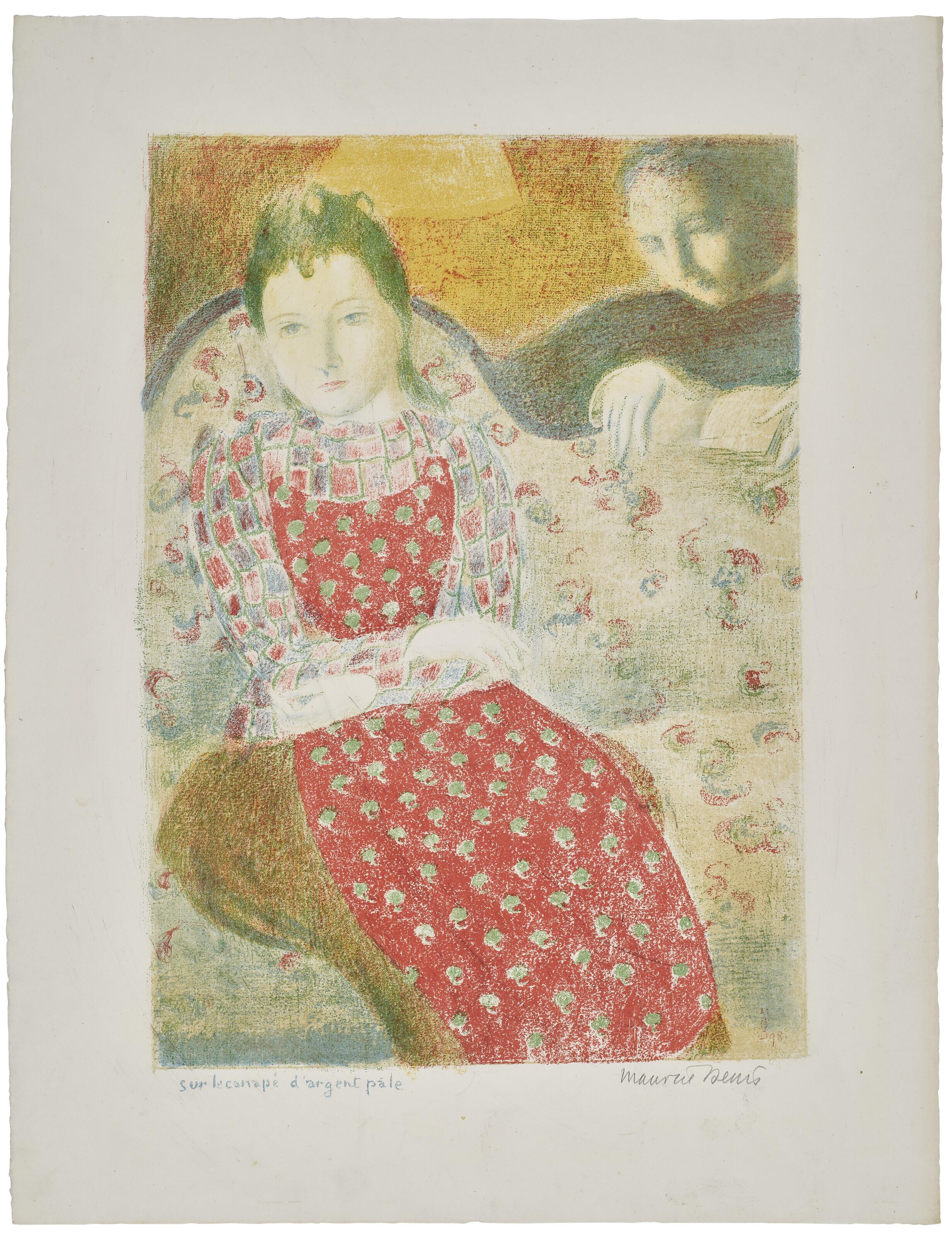 Maurice Denis - Sur Le Canapé D’Argent Pâle, From Amour