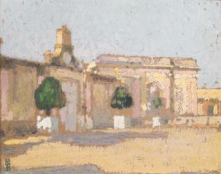 Maurice Denis - The sunny town square