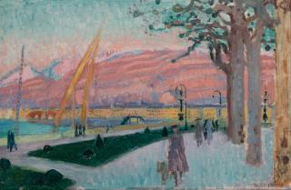 Maurice Denis - Vue De Genève Depuis Le Quai Du Mont-Blanc