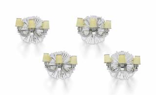 Maurice Dufrêne - ENSEMBLE DE QUATRE APPLIQUES, LE MODELE CREE EN 1937, EDITEES PAR LA MAITRISE