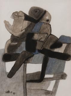 Maurice Estève - Jeune Cavalier 