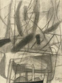 Maurice Estève - Matin Dans L’Embrasure Le Peintre À Son Chevalet