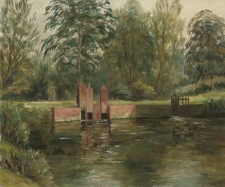 Maurice F. Codner - On the river Lambourne