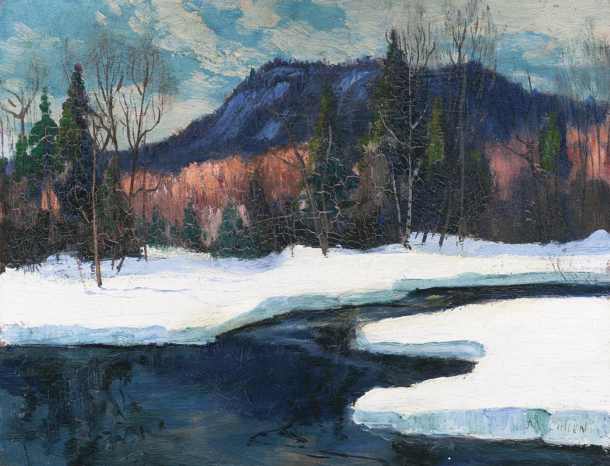 Maurice Galbraith Cullen - Winter Landscape With River