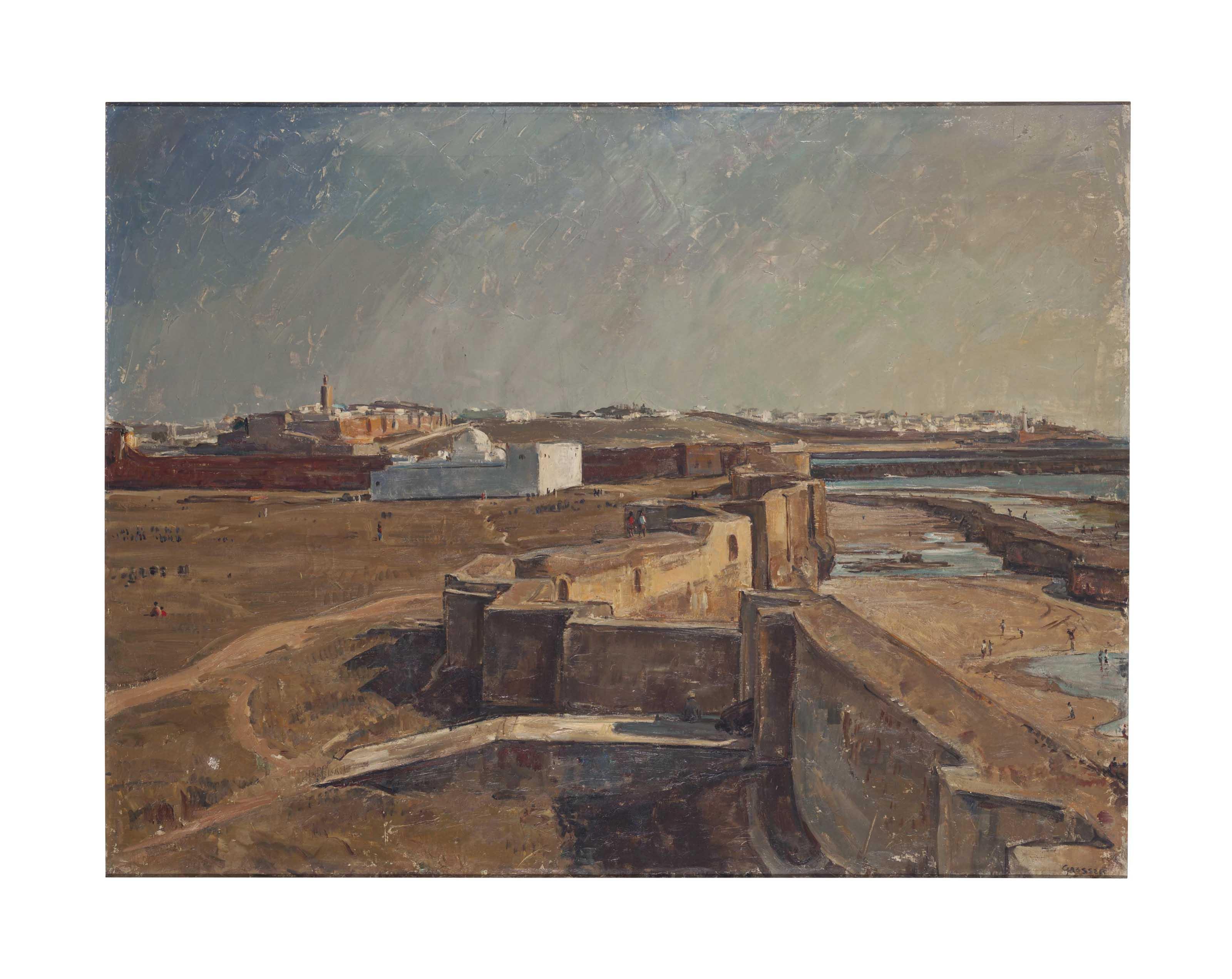 Maurice Grosser - Children playing at low tide