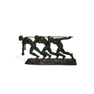 Maurice Guiraud-Rivière - Les Trois Haleurs ou la Force circa 1925