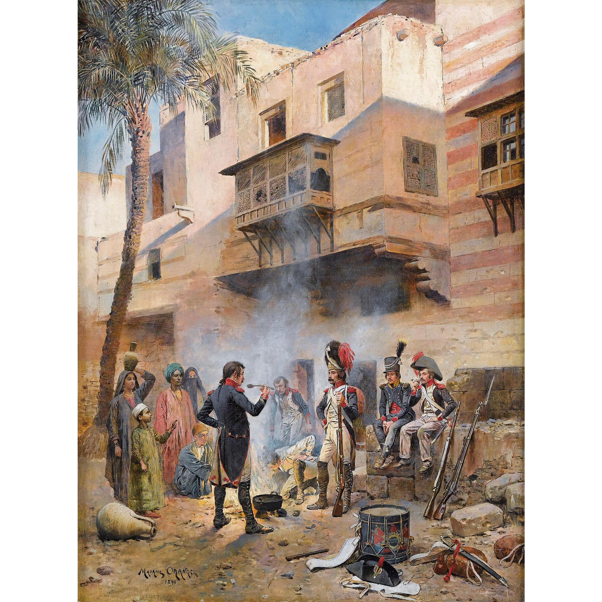 Maurice-Henri Orange - Cantonnement De Soldats De Bonaparte En Egypte