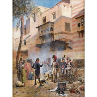 Maurice-Henri Orange - Cantonnement De Soldats De Bonaparte En Egypte