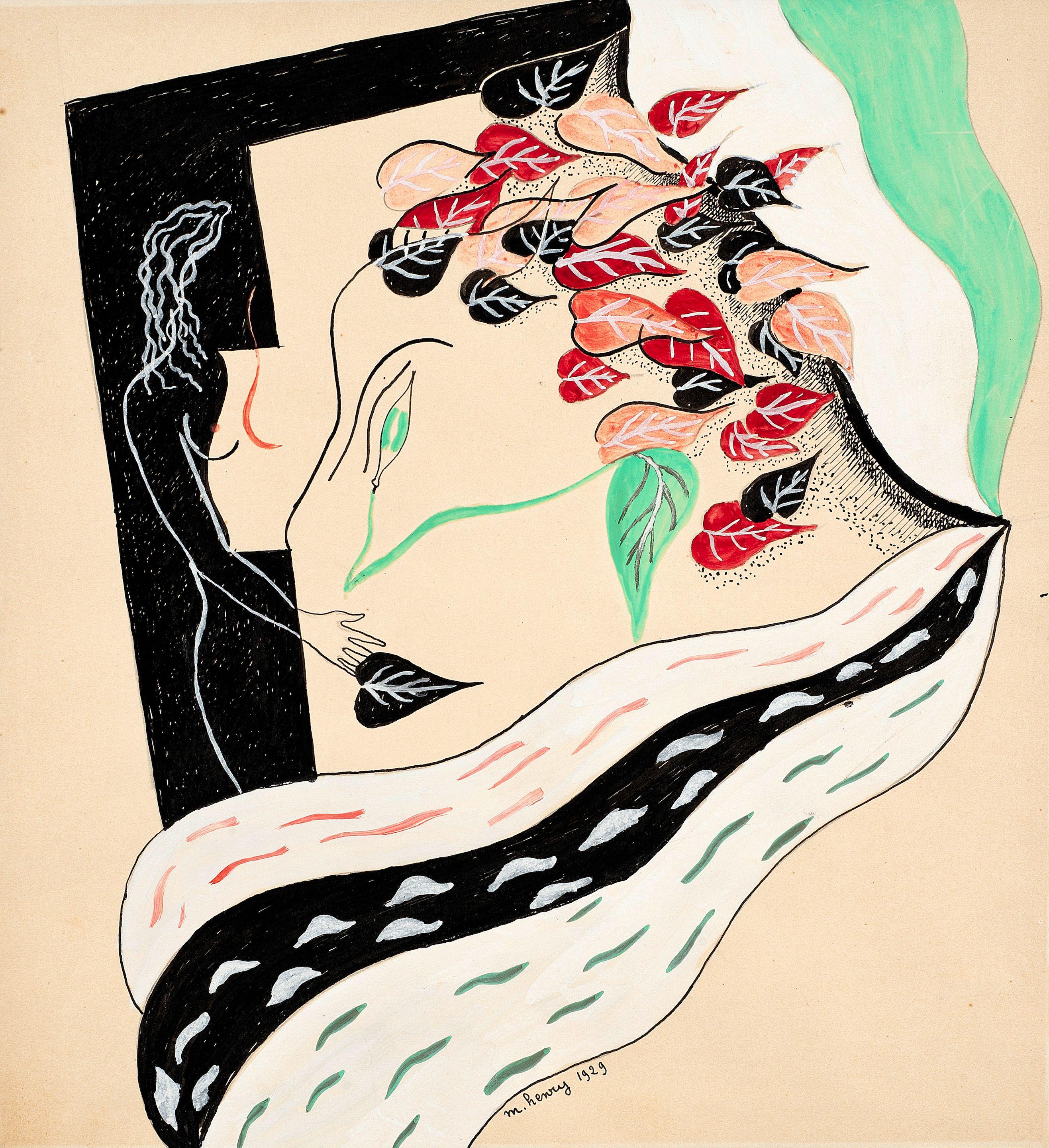 Maurice Henry - Paysage lacrymogene