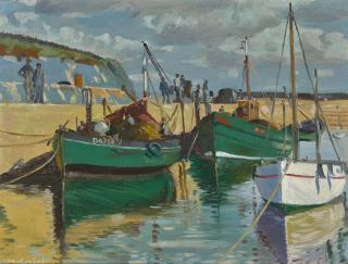 Maurice Joseph Macgonigal, P.R.H.A. - Fishing Boats At Clogerhead