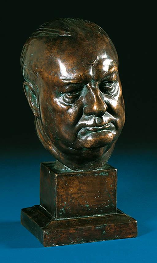 Maurice Lambert, R.A. - Portrait of Sir Winston Churchill