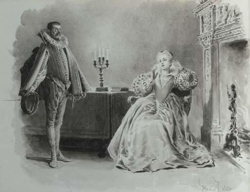 Maurice Leloir - A father and daughter