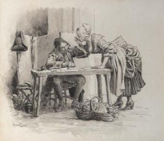 Maurice Leloir - At the notary\'s