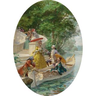 Maurice Leloir - French The Boating Party