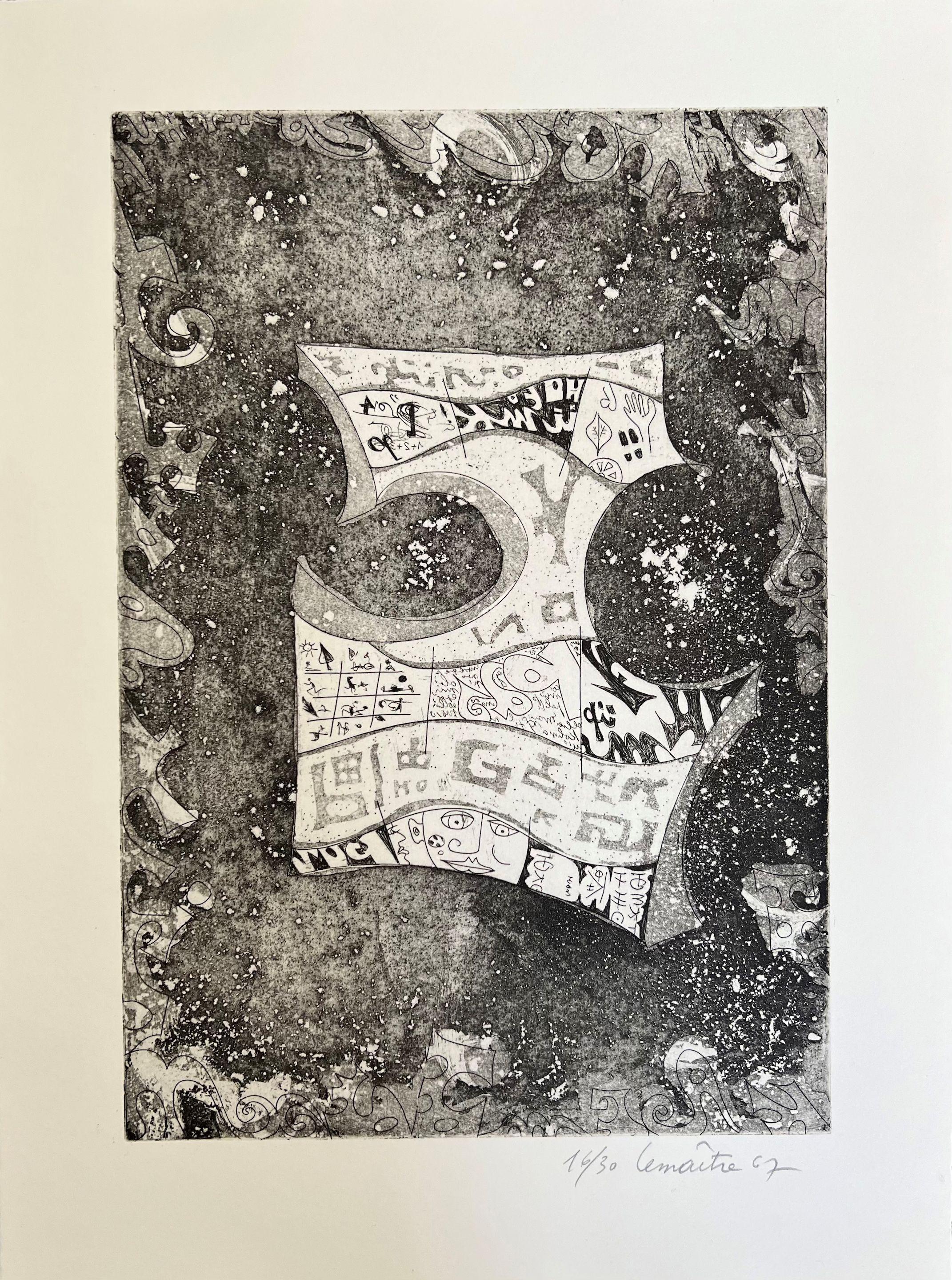 Maurice Lemaitre - Sans titre, 1967