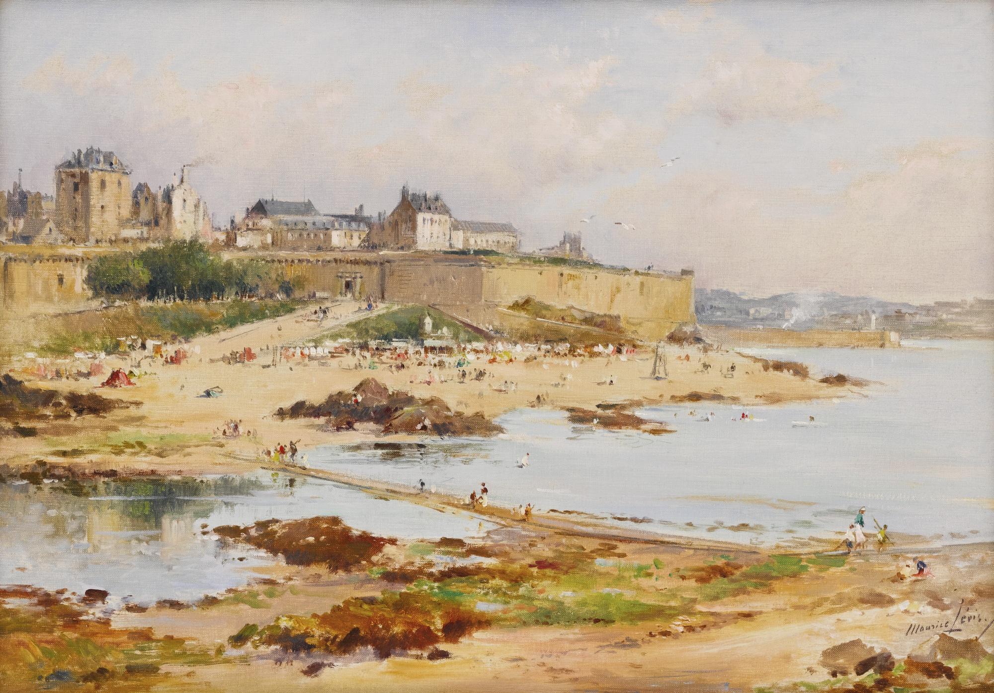 Maurice Levis - Beach At St. Malo