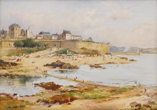 Maurice Levis - Beach At St. Malo