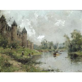 Maurice Levis - Chateaux De Josselin; Le Pont De Vernon