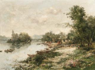 Maurice Levis - La Seine à Courbevoie