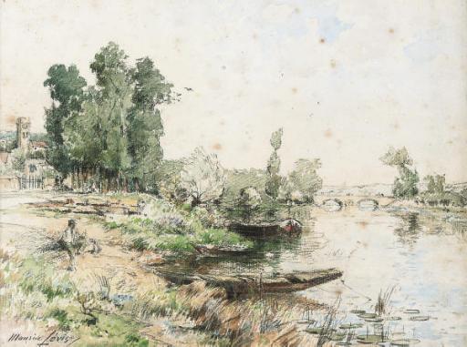 Maurice Lévis - On the river bank